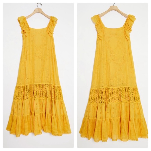 💕Anthropologie Fallon eyelet maxi dress - Picture 2 of 8